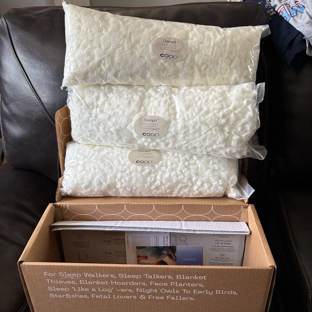 COOP White Pillow Fill Pack - 3-Pack - Picture 2 of 8